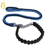 Short medium and large dog multi-ply nylon tow rope pet belt