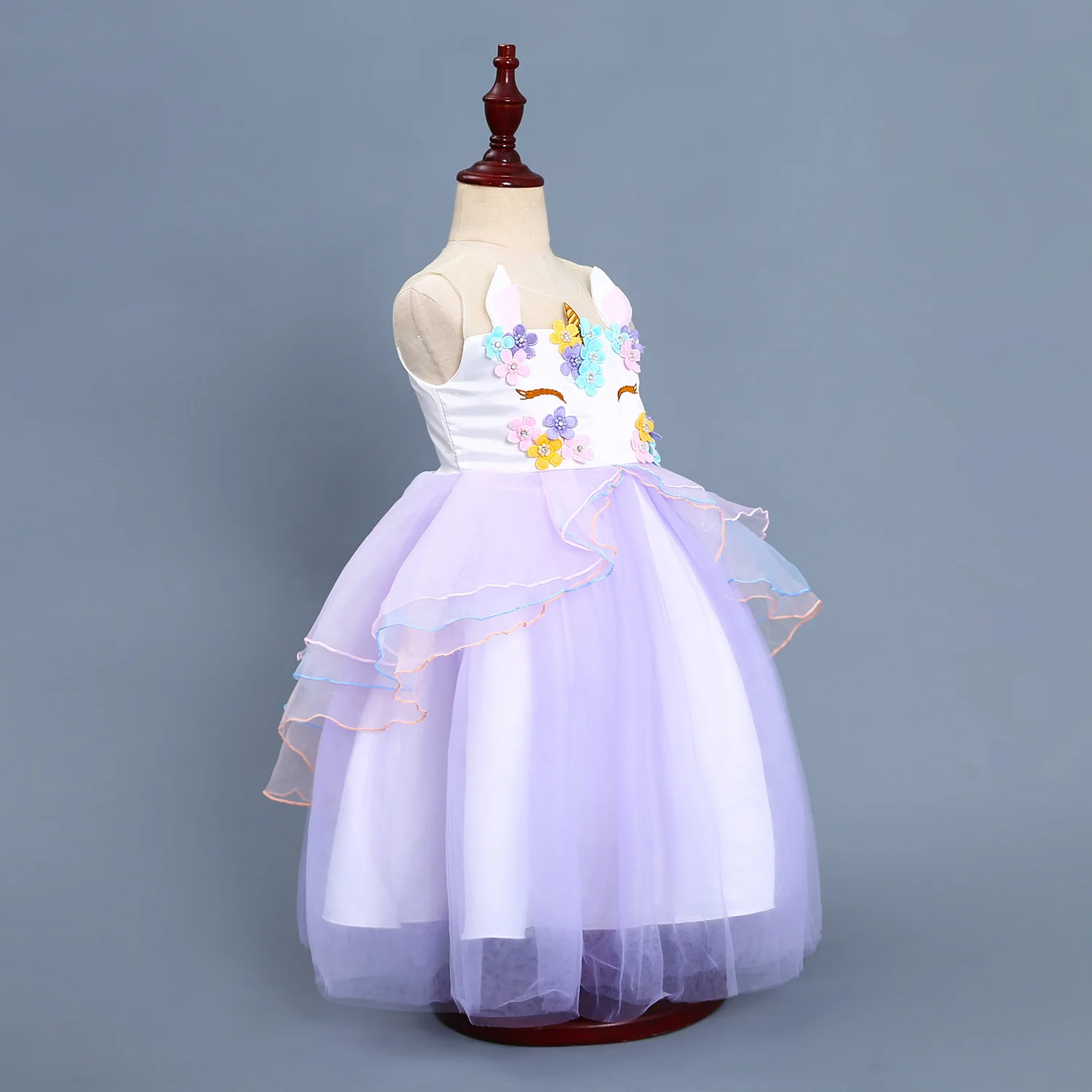 kids clothes girls unicorn dress/Children's evening Dresses Unicorn birthday party dresses kids brand clothes