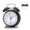 Twin Bell Alarm Clock Loud Retro Alarm Clock Battery With Nightlight For Bedroom