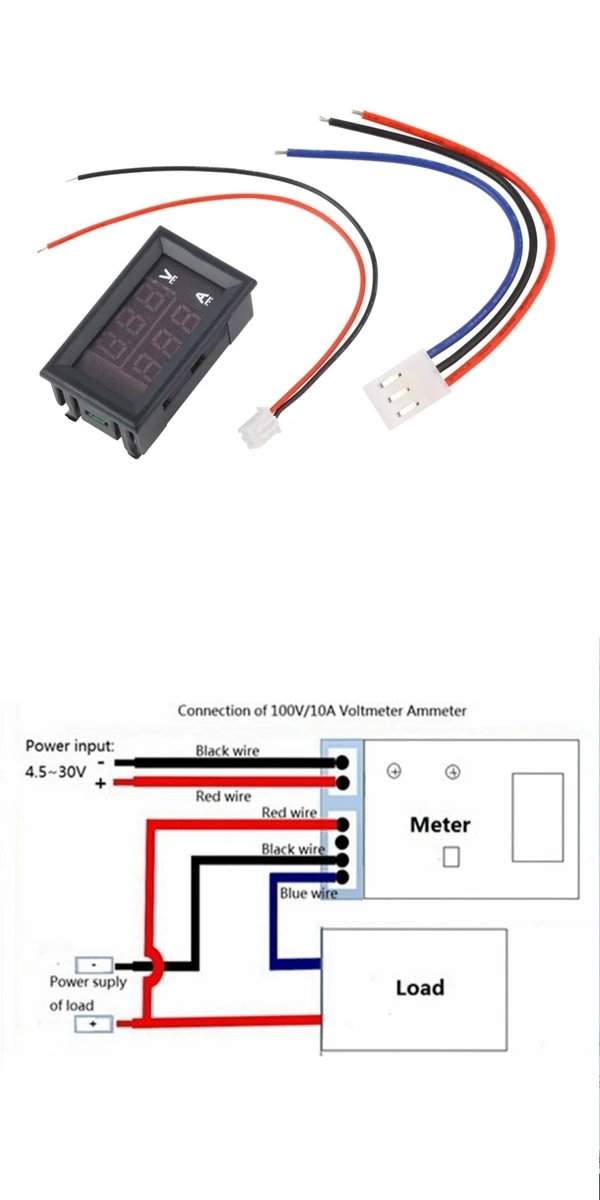 Dc 100v 10a 50a Voltmeter Ammeter Blue Red Led Amp Digital Volt Meters Gauge Voltimetro Buy Dc Voltage Ammeter Digital Volt Meter Gauge Led Volt Meter Gauge Product On Alibaba Com