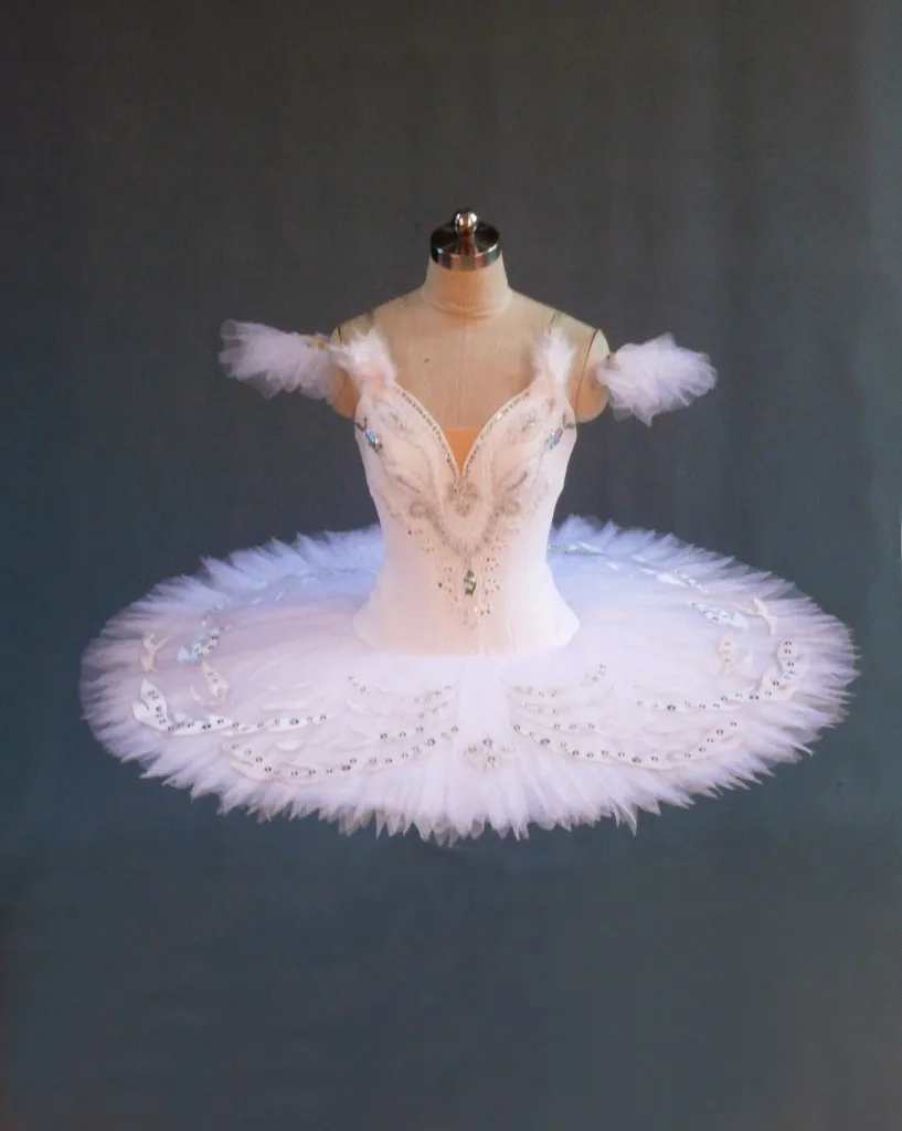 N000077 Classical Girls Women Professional White Swan Lake Ballet Tutu ...