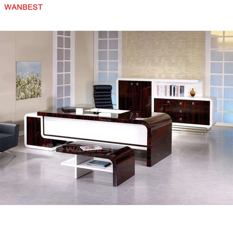 Luxury Elegant Office Furniture Half Round Office Executive Table
