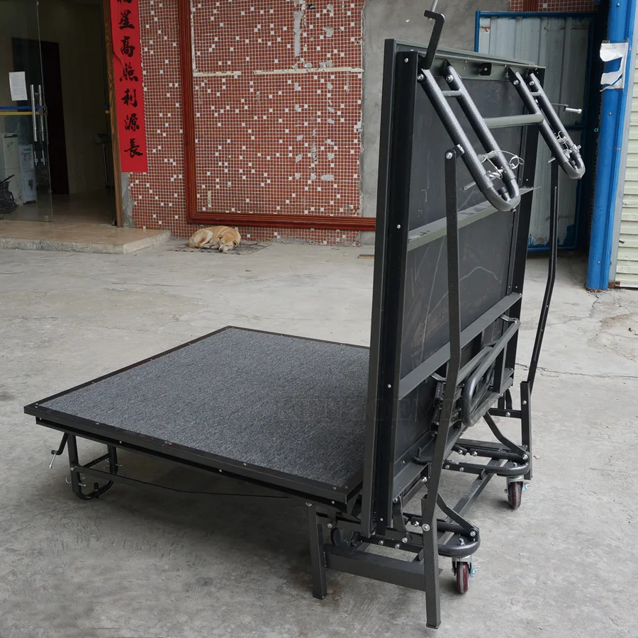 Portable Folding Mobile Event Stage Platform With Wheels Buy Portable