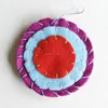 Hot best selling new products fabric bulk handmade circle hanging ornaments alibaba china felt diy custom christmas tree parts