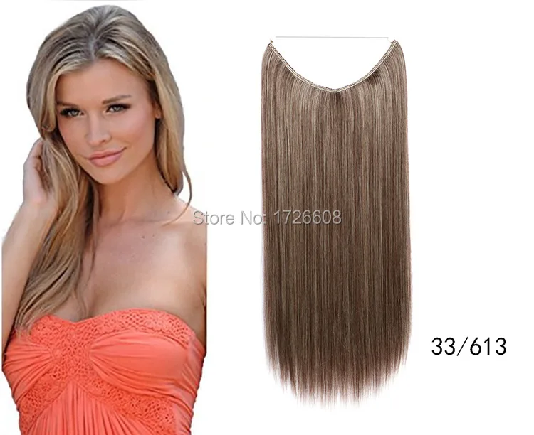 2018 No Clip Hair Extension Natural Straight Invisible Synthetic 2438647178 960650664