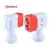 High power strong universal ku band quad lnbf / lnb for satellite dish in South Africa
