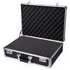 Large Aluminum Sliver Tool Carrying Box Heavy Duty Aluminum Storage Brief Case