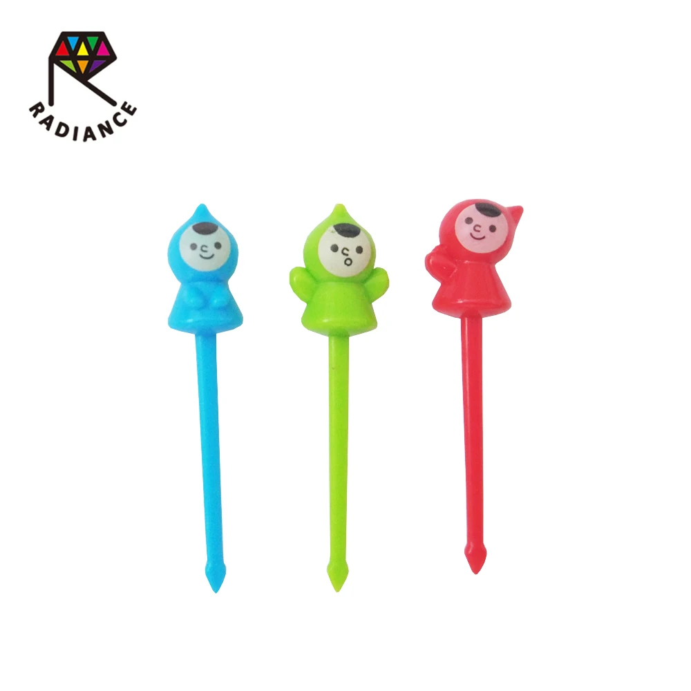 
Janpan Quality Cute Doll With Hat Food Picks Bento Picks Fruit Forks 