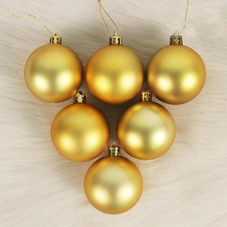 2018 Hanging 6 Cm Christmas Plastic Ball Ornaments Bulk 6 Pcs/bag Buy