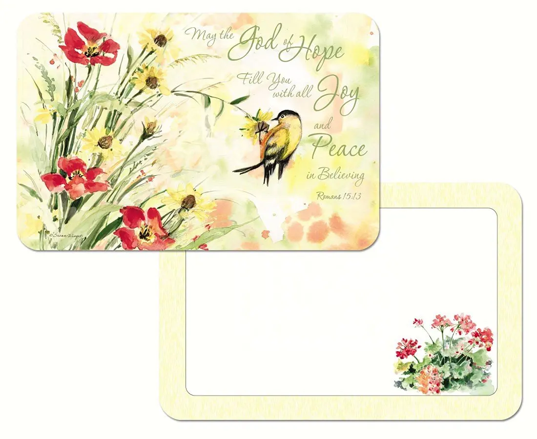 Counter Art CART40438 Chickadees /& Butterflies Reversible Placemat