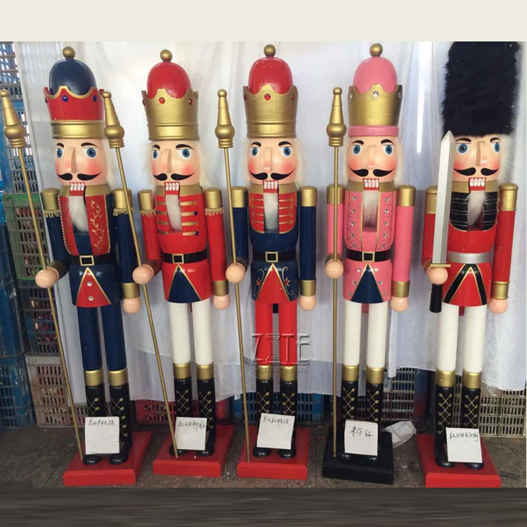 Life Size Outdoor Fiberglass Christmas Nutcracker Soldier Statue - Buy ...