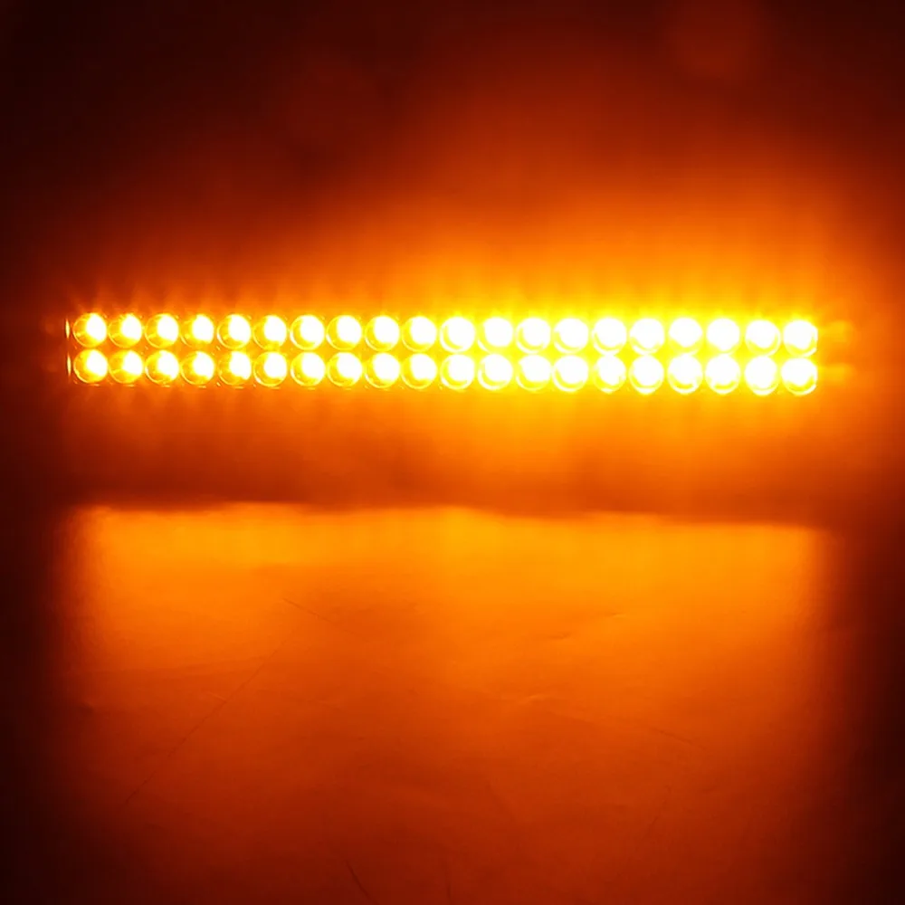 21 Inch 10200lm Led Light Bar With Dual Color,Orange And White Double