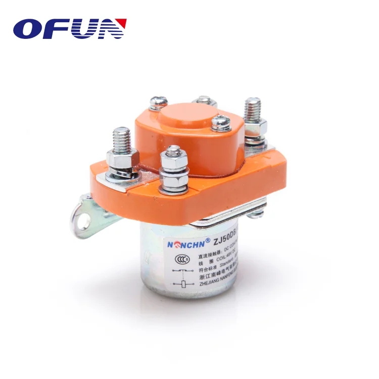 OFUN Ce Rohs Waterproof Forklift Winch DC Relay Contactor 12V Coil