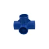 4 Way PVC Pipe Fittings 20/25/32mm Connectors