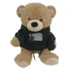 New arrival discounts customized stuffed plush coat teddy bear