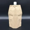custom shaped reusable baby food packaging spout pouch kraft paper bag for liquid packaging