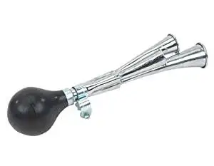 Triple Air Horn Chrome. bicycle horn, bike horn, lowrider horn, beach cruiser horn, chopper horn
