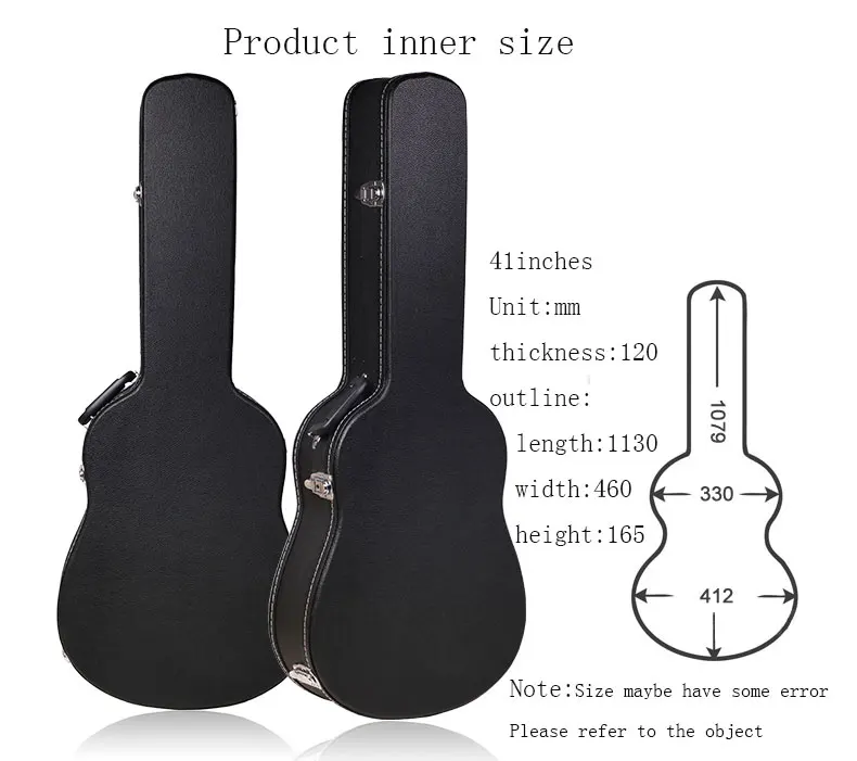 3/4 Size Classical Electric Acoustic Guitar Hard Casehard Durable Wood