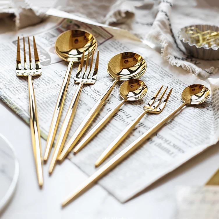 Wholesale Bulk Gold Plated Stainless Steel Flatware Sets Buy Bulk
