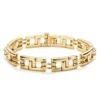 Popular gold plated hollow chain plain bracelets