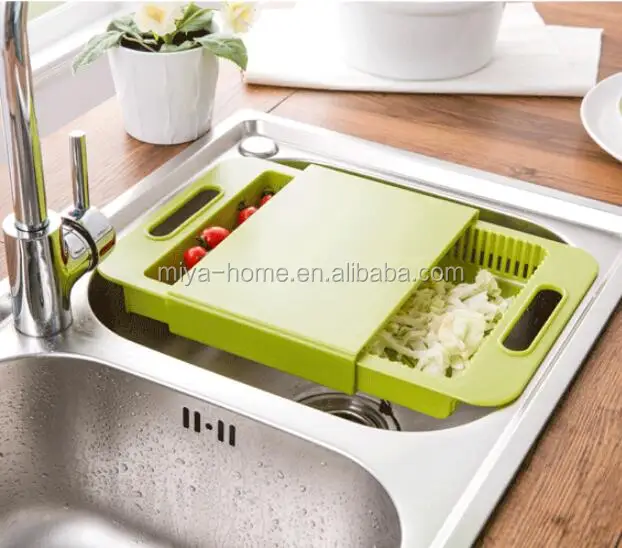 new <strong>kitchen</strong> sink cutting boards wash cut / drain basket chopping