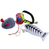 Cat Kitten Mouse Catnip Toy With Collar Set Interactive Cat Toy
