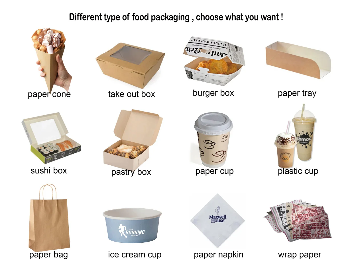 Shenzhen Kanwa Printing Package Co Ltd Paper Food Packaging Paper Bag