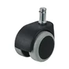 High quality black 50mm ring stem/grip ring twin wheel caster for office chair (FC3211)