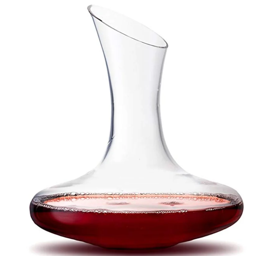 Hot selling wholesale Clear Sturdy Red Pourer wine decanter set