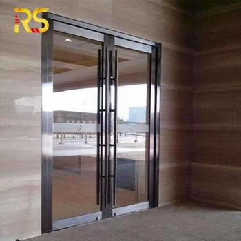 Apartment Entrance Door Stainless Steel Frame Glass Front Door For Office Buy Apartment Entrance Door Stainless Steel Frame Glass Front Door For Office Store Commercial Door Product On Alibaba Com