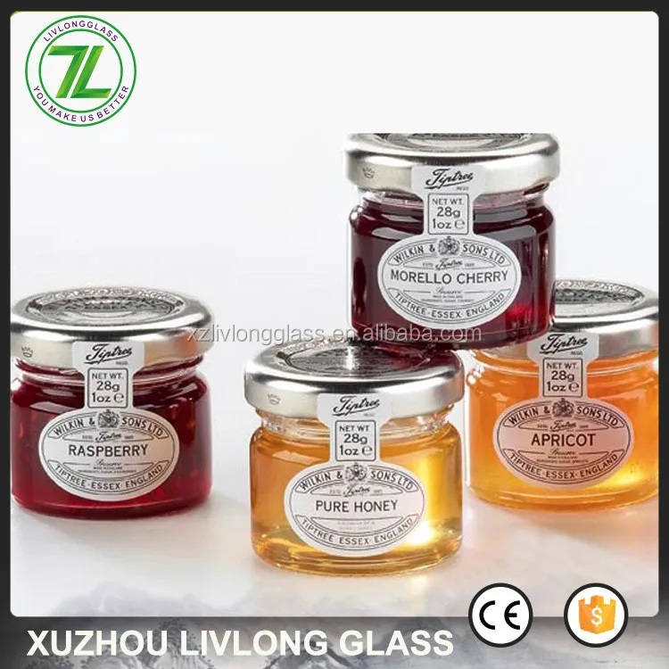 24 Fall Glasses 107 ML Marmalade Jars Lids Mason Jars Glass Fruit 