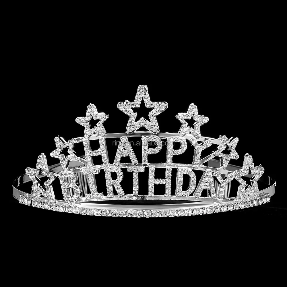 birthday rhinestone tiara