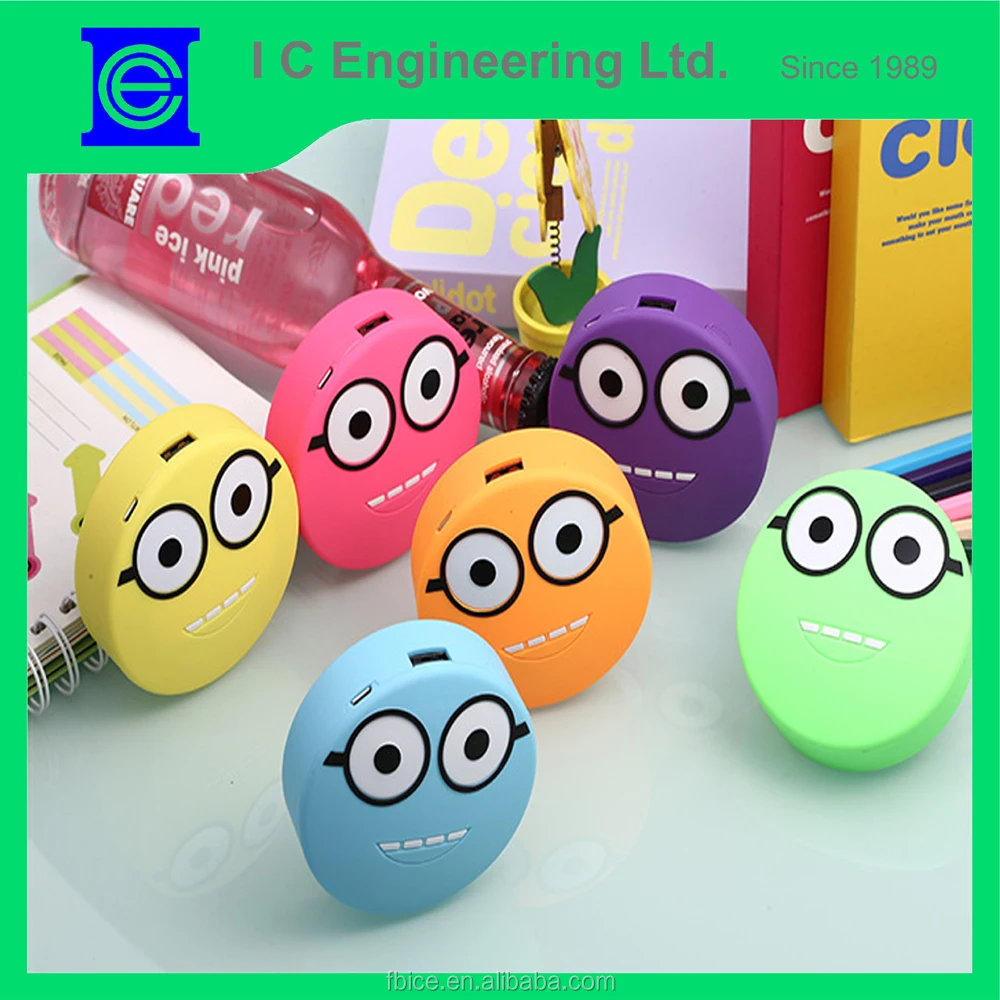 creative deign colorful chocolate beans power bank round power bank 8000 mah powerbank