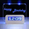 Zogifts 2019 China Alibaba led memo fluorescent message board digital alarm clock