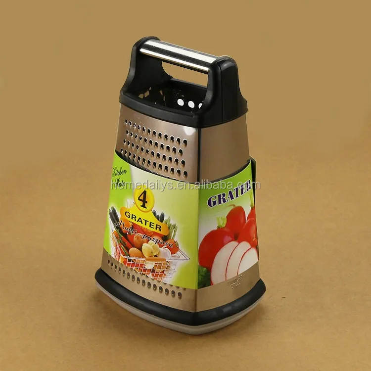 Best 4sided Box Grater & Vegetable Slicer With Storage Container Set