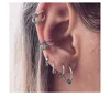 Girl Stud Earrings Bohemian Creative size C stud earrings 8pcs/set