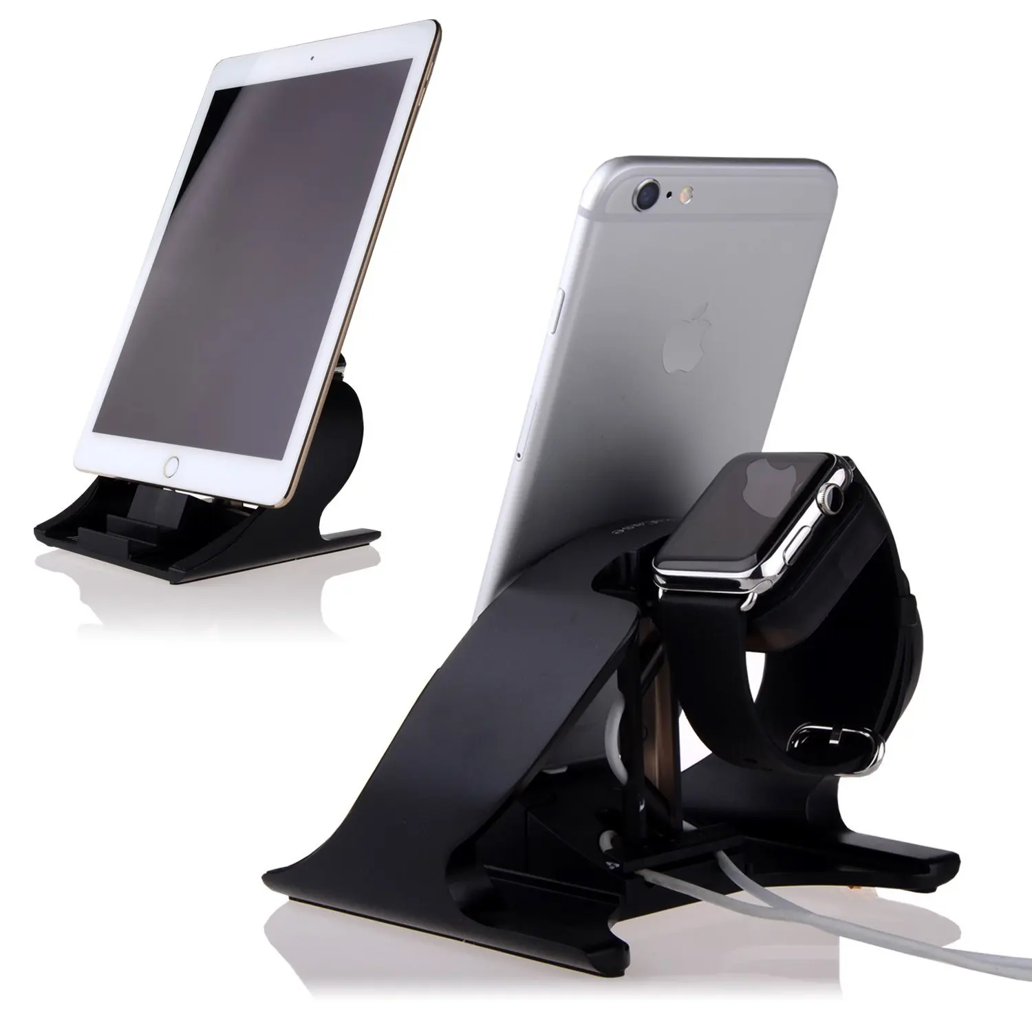 Buy Apple Watch Stand and iPhone 7 Stand,Thankscase Rotating Aluminium ...