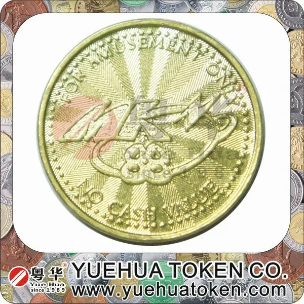 Coin Operated Gold Color Brass Token.jpg