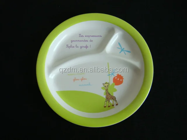 Melamine Division Plate For Kids