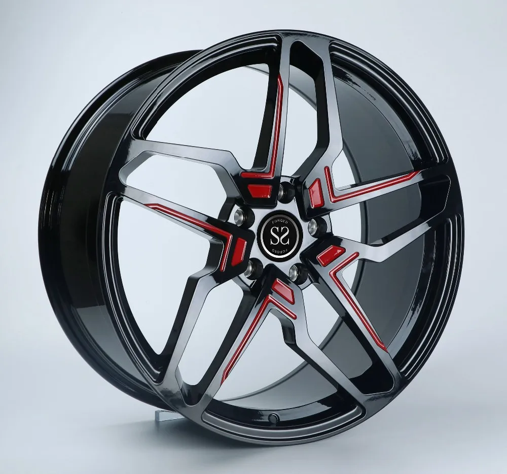 Sae J2530 Wheels Red And Black Two Colors 18inch 19inch Alloy Wheels