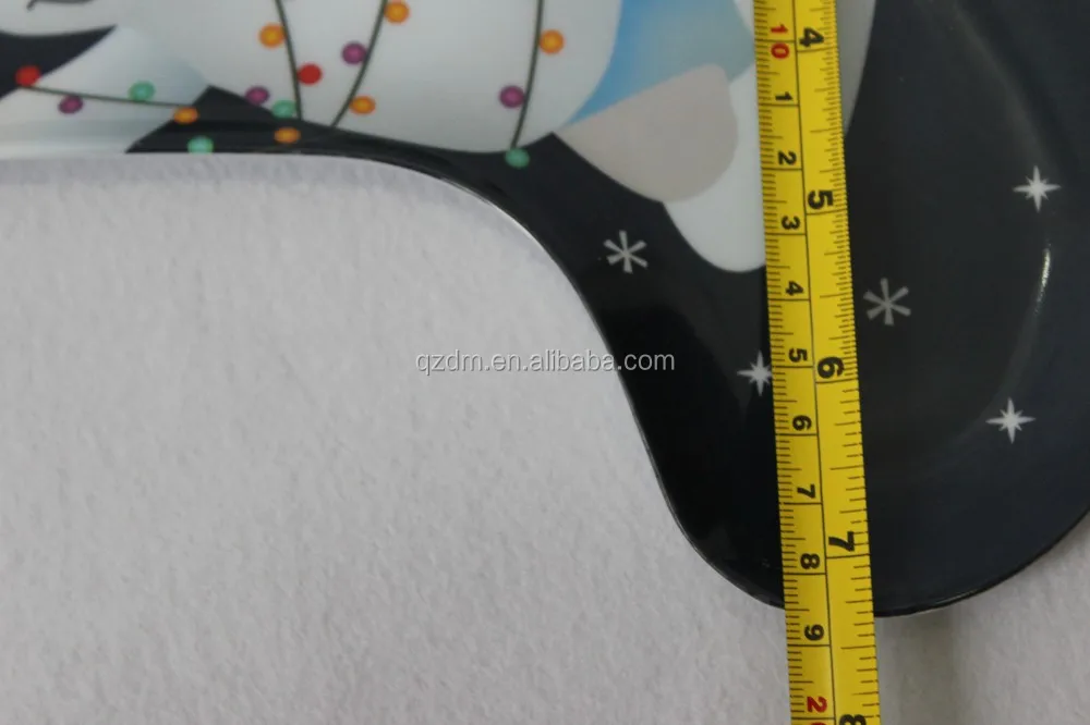 Stocking Shape Melamine Xmas Dishes Christmas Plate