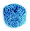 Polypropylene split film 3 strands twisted rope PP rope blue poly rope in coil