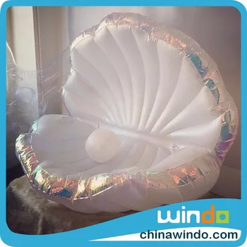 inflatable seashell pool float
