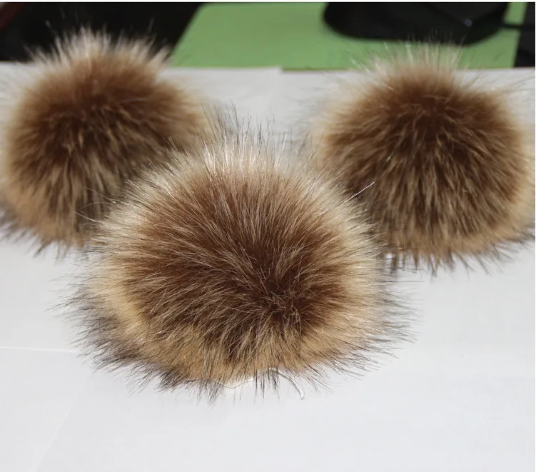 fur pom multicolor pom Fake Sale For Hot Raccoon Pom Poms Fur Hat,Garment Ball