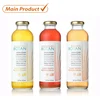 250ml wholesale 16oz protein drink beverage packaging glass bottle with metal lid