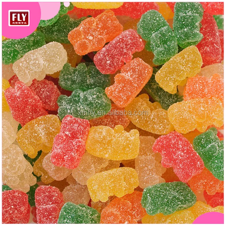 Sugar Coated Colorful Bear Shape Rubber Gummy Bear Candy Buy Gummy Bearsugar Coated Gummy 8111