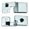 Swivel kitchen glass clamp hinges