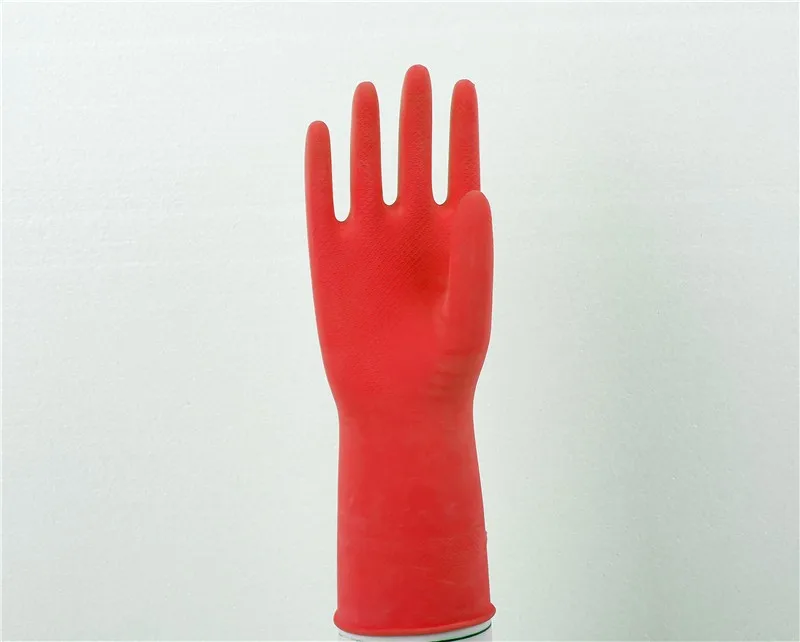50g Household Latex Gloves Flock Cotton Lined/ Latex Hand Gloves Buy