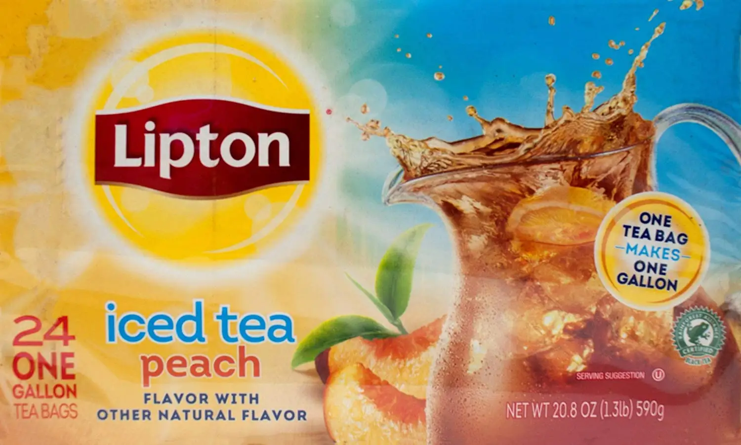 6 Boxes Lipton Iced Tea Mix Peach 10 Qt Walmartcom