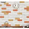 Textured non-toxic odor-free brick stone background arbitrarily cut soundproof 3d wall paper